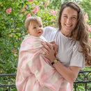 Nana Huchy Gingham Baby Blanket - Pink