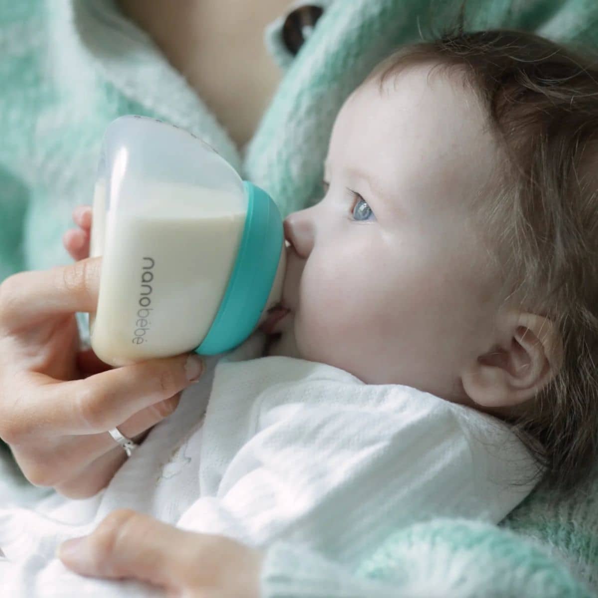 Nanobebe Breastmilk Bottle Single Pack - Gen 2 - Teal