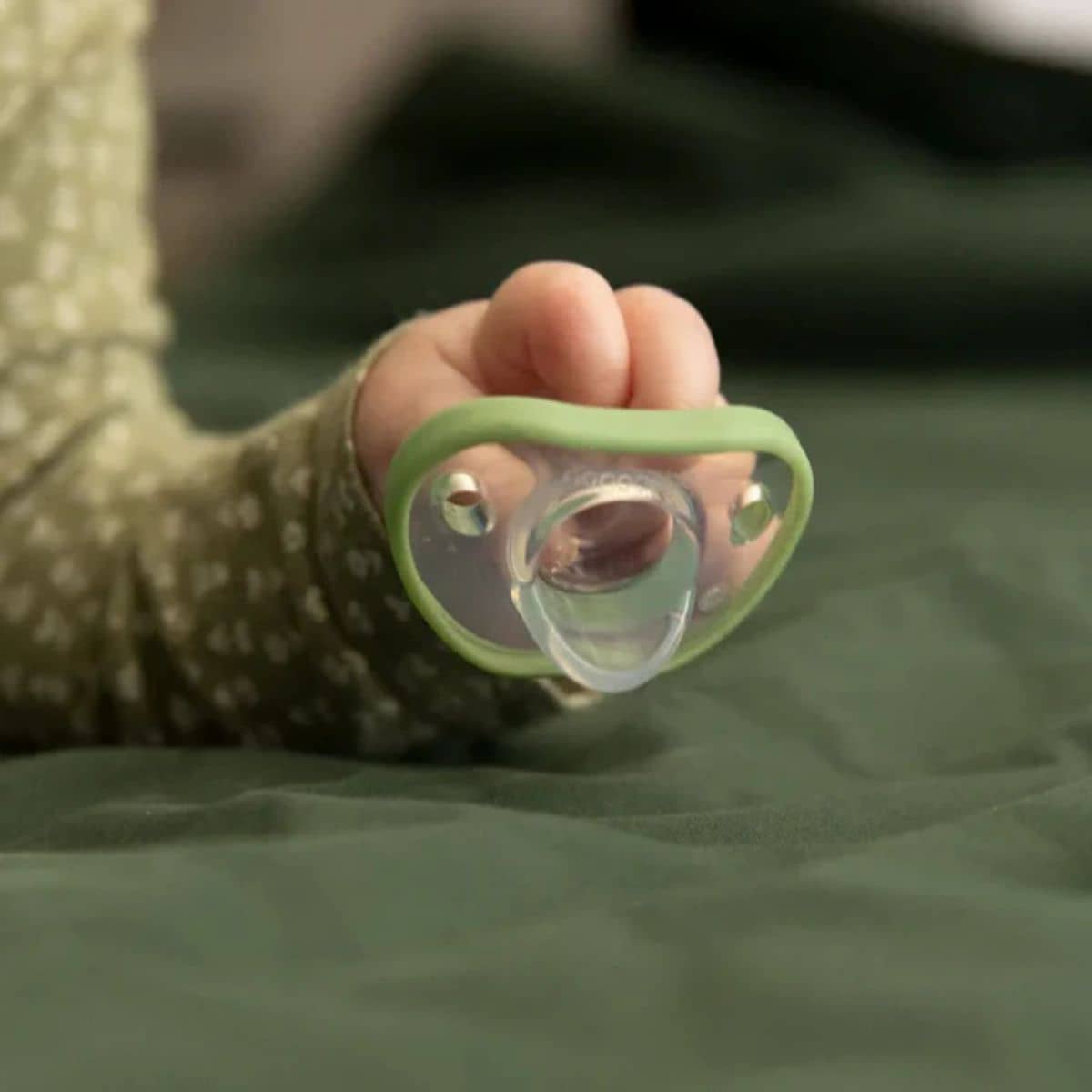 Nanobebe Flexy Silicone Pacifier - Twin Pack - Sage