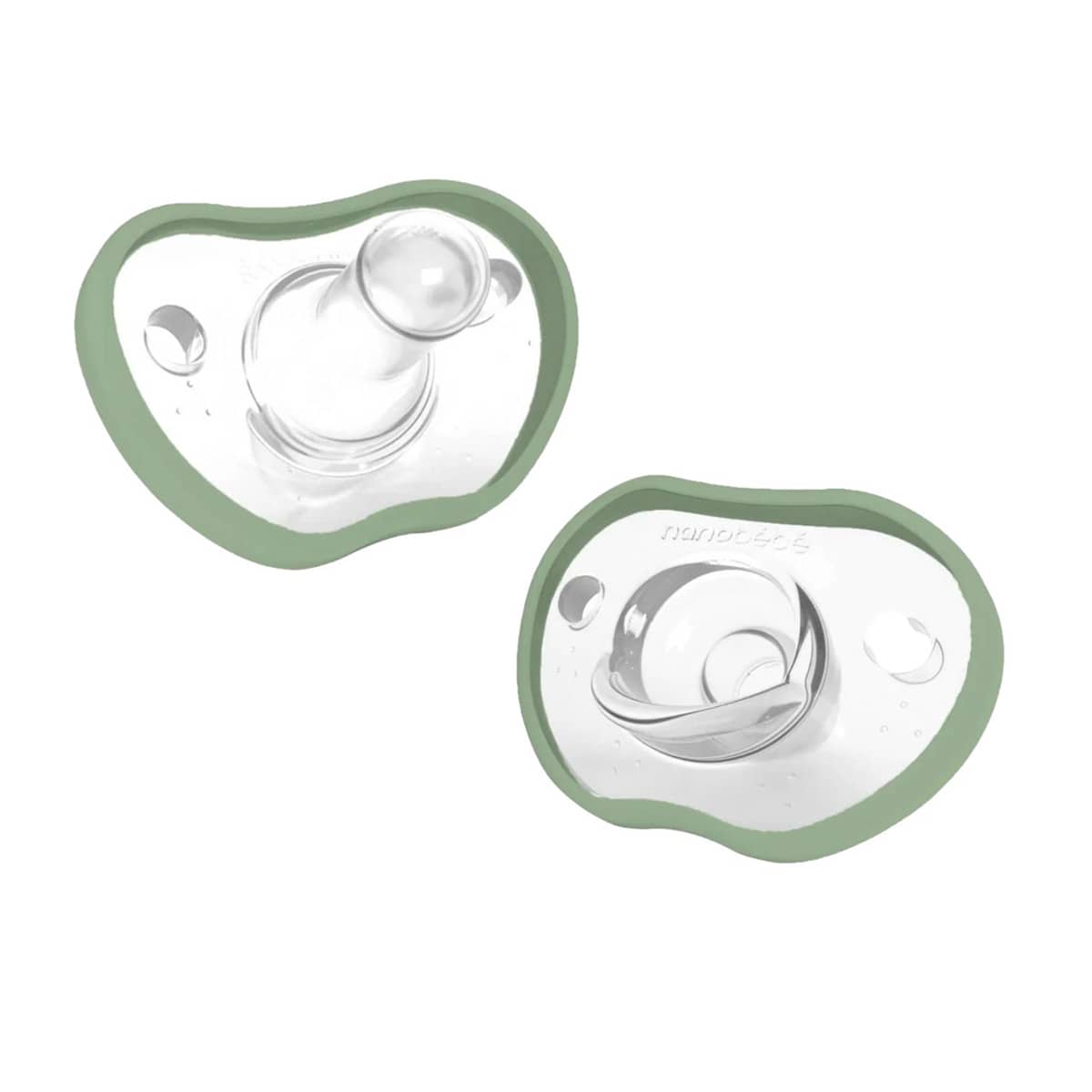 Nanobebe Flexy Silicone Pacifier - Twin Pack - Sage
