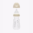 Neuwborne Glass Baby Bottle - Cream