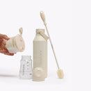 Neuwborne Glass Baby Bottle - Cream