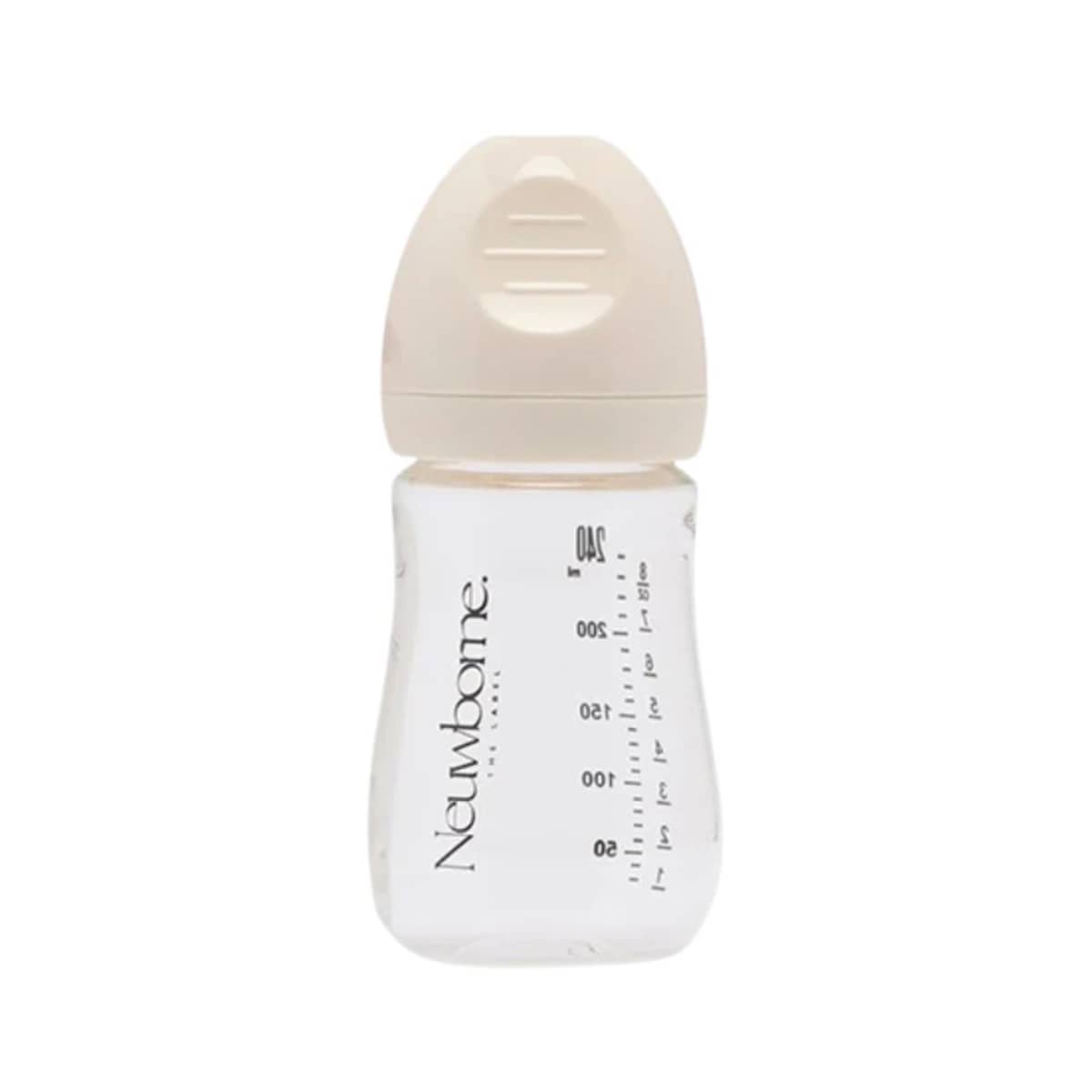 Neuwborne Glass Baby Bottle - Cream