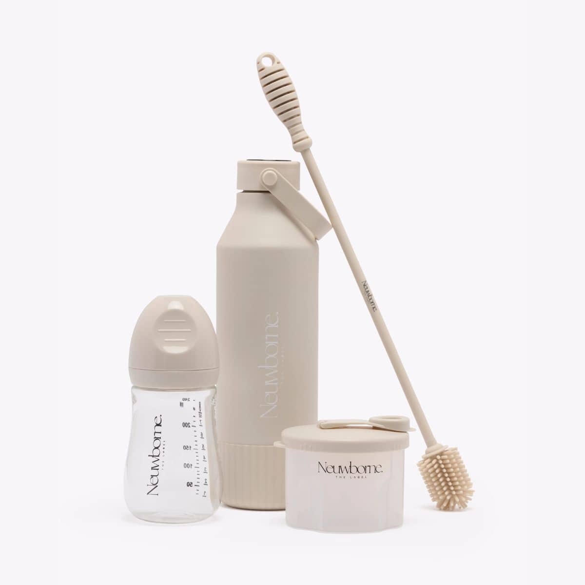 Neuwborne Glass Baby Bottle - Sand