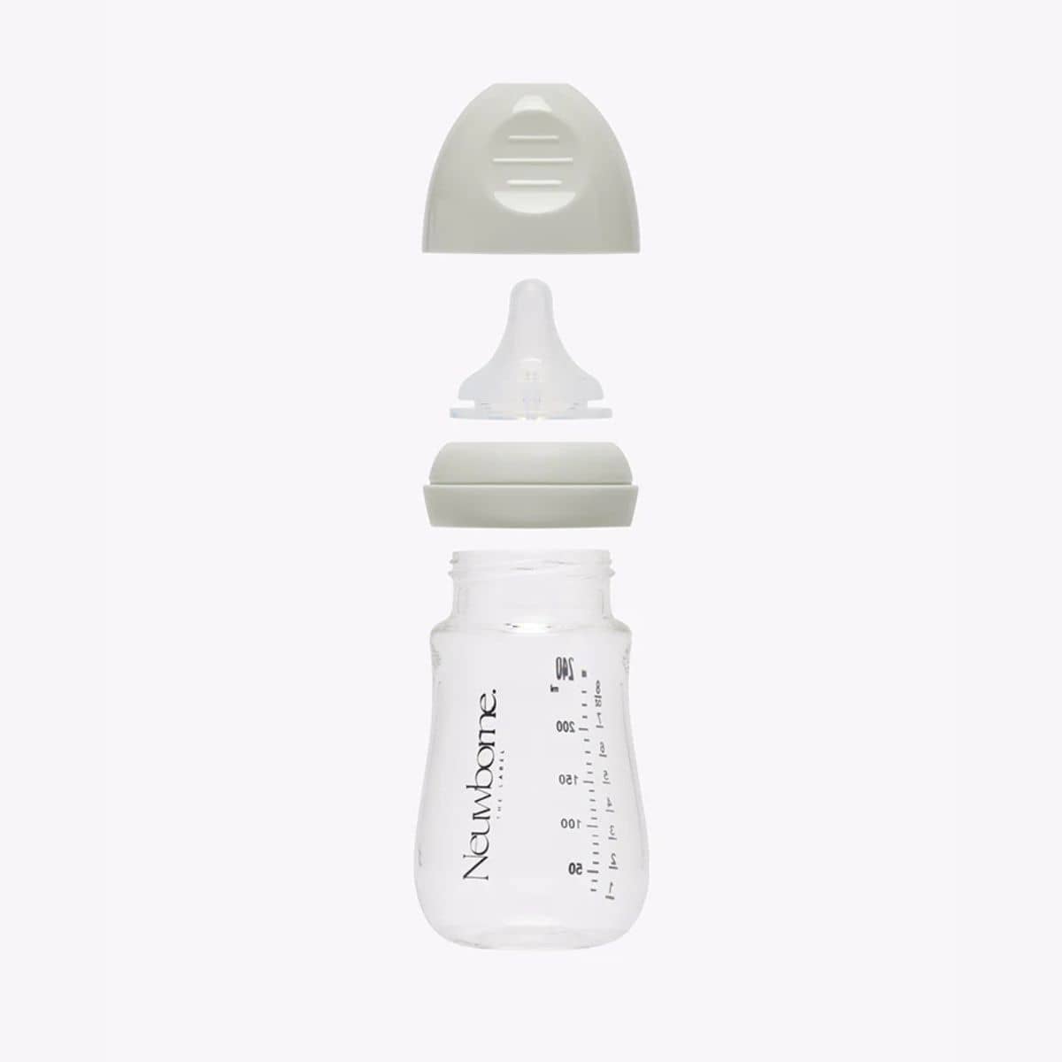 Neuwborne Glass Baby Bottle - Stone