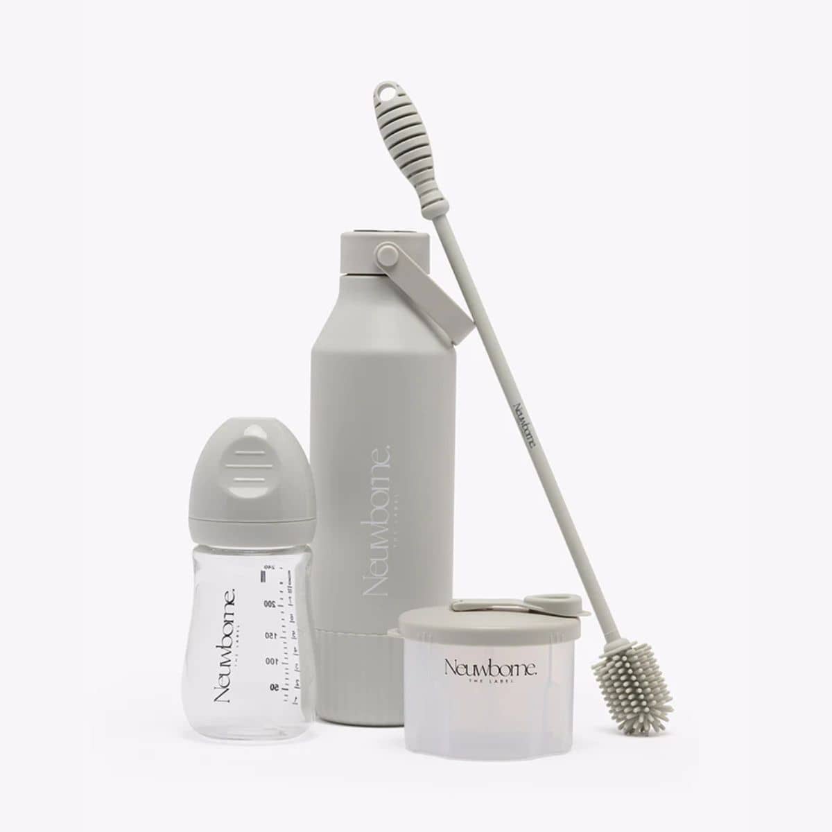 Neuwborne Glass Baby Bottle - Stone