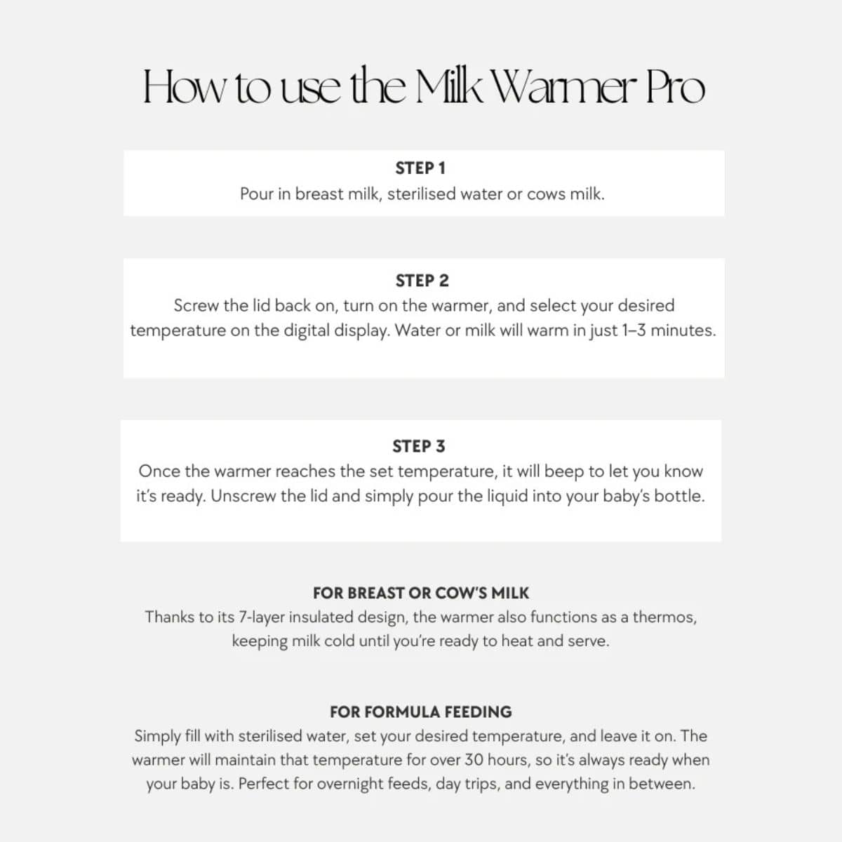 Neuwborne Milk Warmer Pro