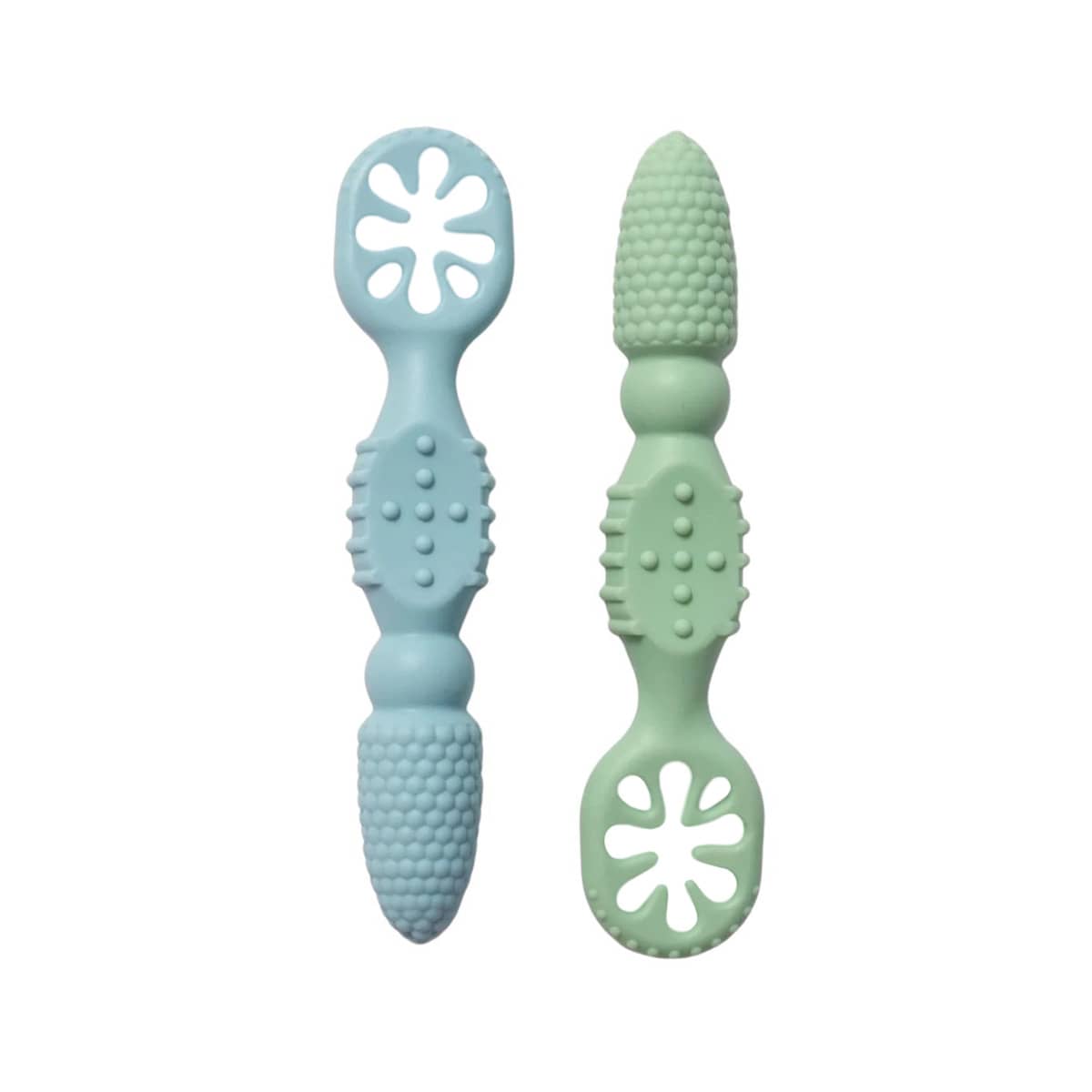 Nibble and Rest Dipper Spoon Set - Blue and Green
