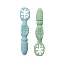 Nibble and Rest Dipper Spoon Set - Blue and Green