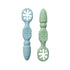 Nibble and Rest Dipper Spoon Set - Blue and Green