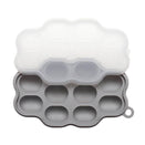 Nibble and Rest - Mini Silicone Freezer Tray with Lid - Grey