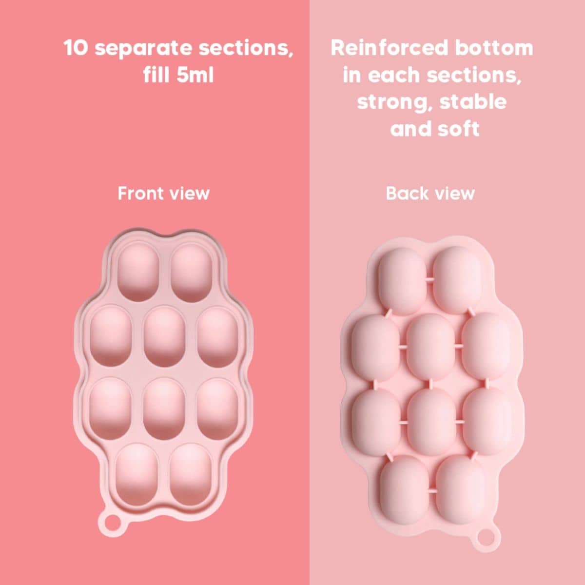 Nibble and Rest - Mini Silicone Freezer Tray with Lid