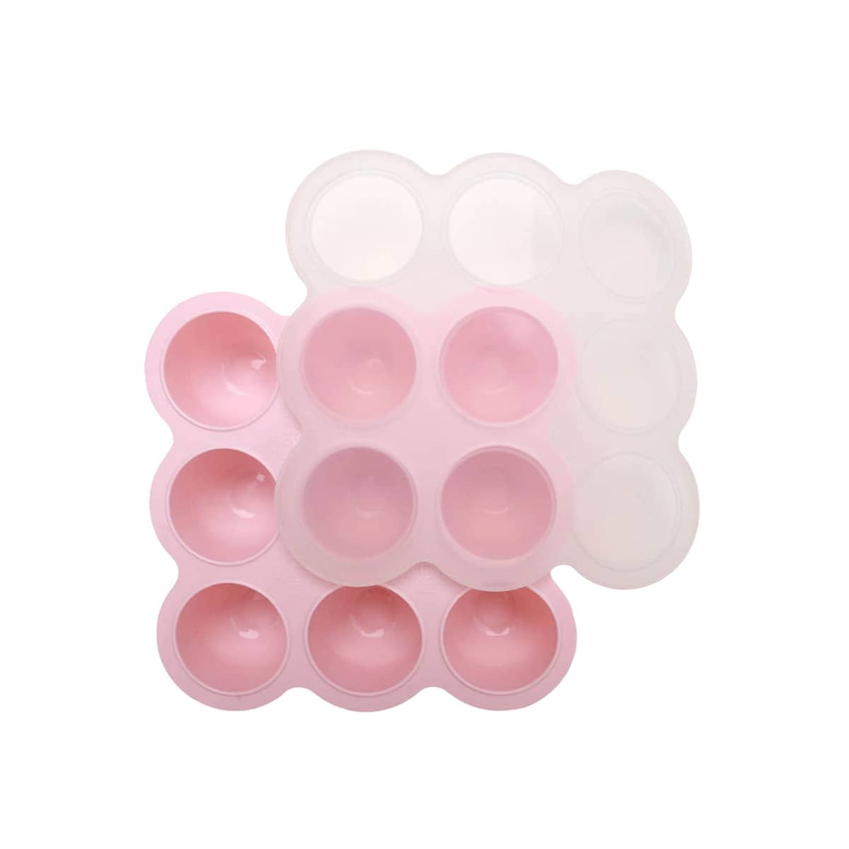 Nibble and Rest - Silicone Freezer Tray with Lid - Baby Pink