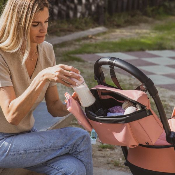 Nikidom Stroller Organiser Bag - Coral Pink