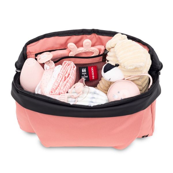 Nikidom Stroller Organiser Bag - Coral Pink