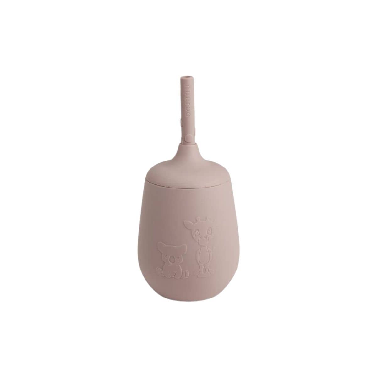 Nuuroo Adita Silicone Cup with Straw - Woodrose