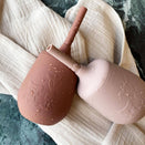 Nuuroo Adita Silicone Cup with Straw - Woodrose