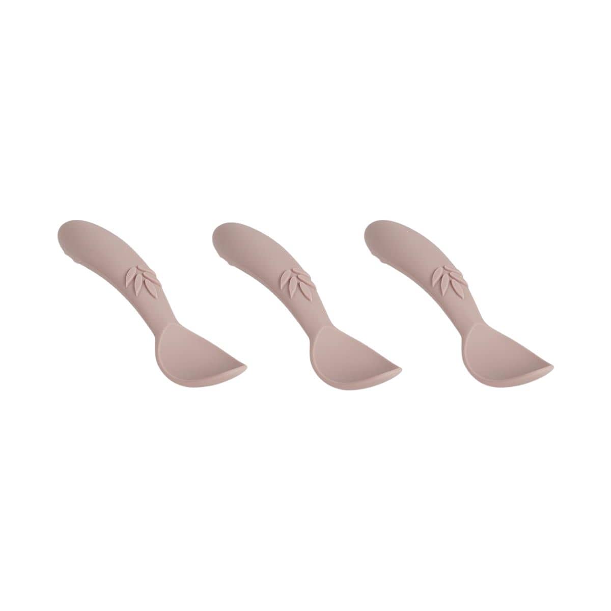 Nuuroo Ella Silicone Spoons 3 Pack - Woodrose