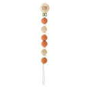 OB Designs Beechwood Silicone Dummy Chain - Cinnamon