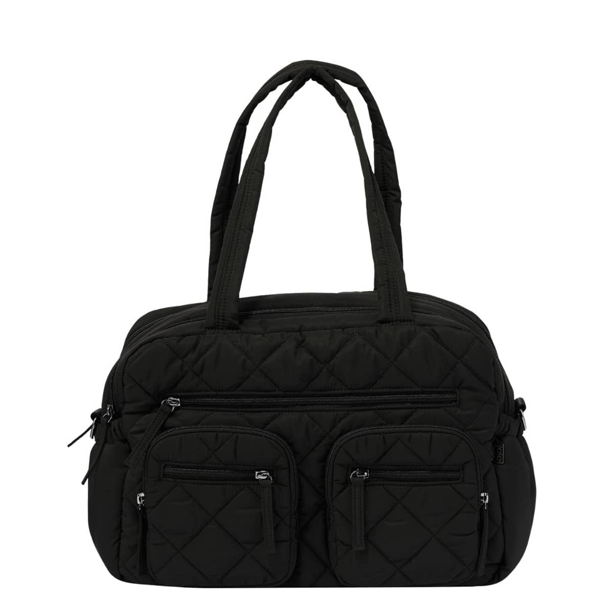 OiOi Carry All Nappy Bag - Puffy Black Quilt