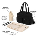 OiOi Carry All Nappy Bag - Puffy Black Quilt