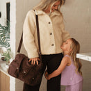 OiOi Carry All Nappy Bag - Puffy Chocolate Quilt