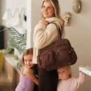 OiOi Carry All Nappy Bag - Puffy Chocolate Quilt
