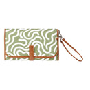 OiOi Change Mat Clutch - Green Squiggle