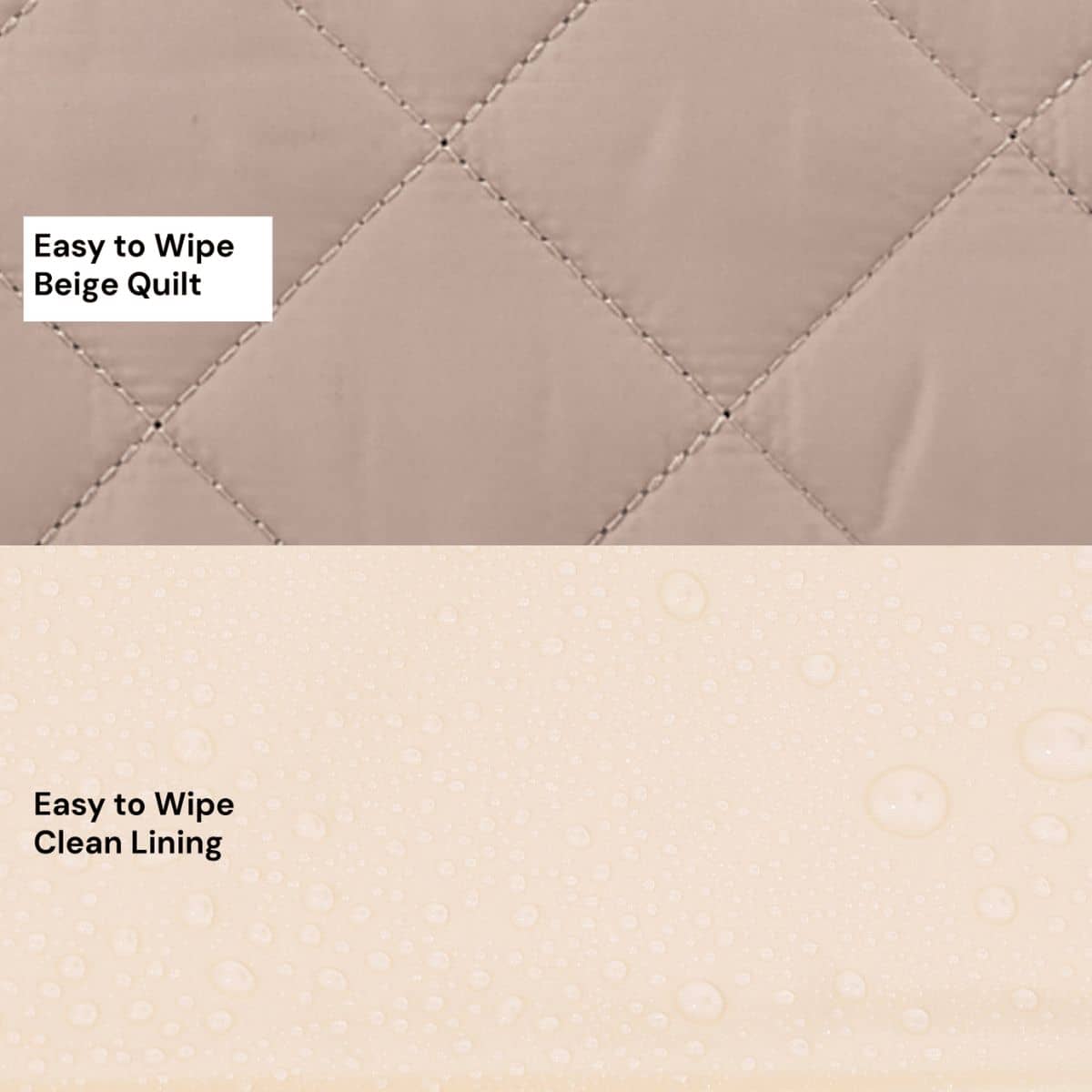 OiOi Change Mat Clutch - Puffy Beige Quilt