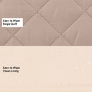 OiOi Change Mat Clutch - Puffy Beige Quilt