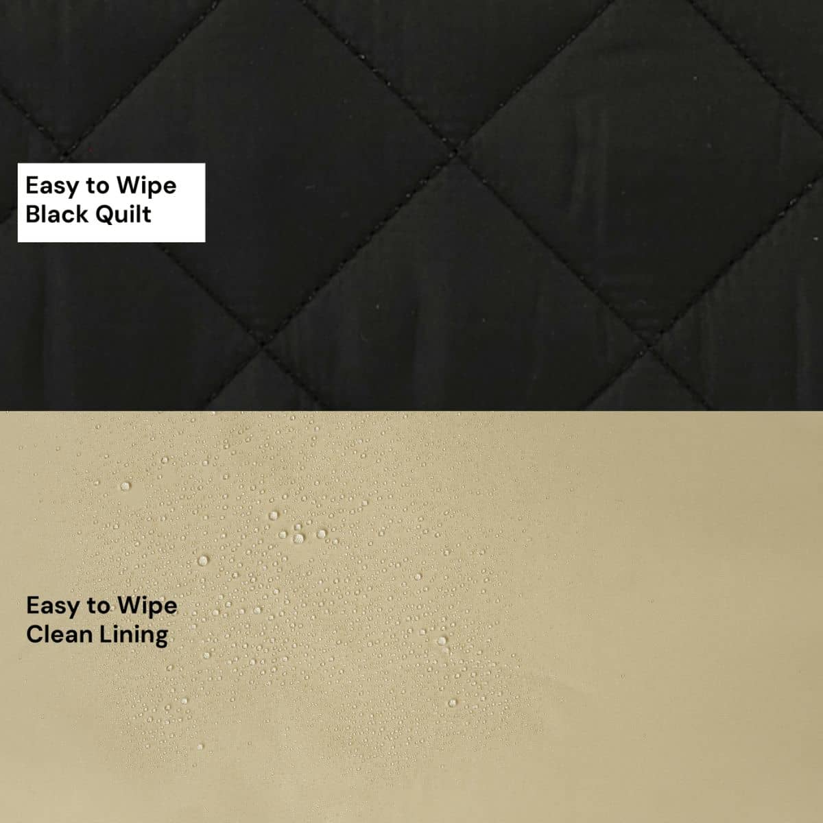 OiOi Change Mat Clutch - Puffy Black Quilt