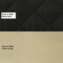OiOi Change Mat Clutch - Puffy Black Quilt