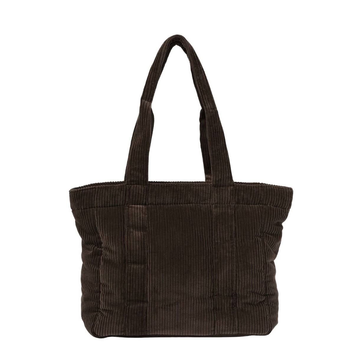 OiOi Corduroy Everyday Tote - Chocolate Brown