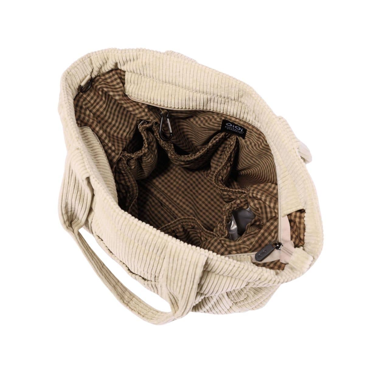 OiOi Corduroy Everyday Tote - Cream