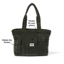 OiOi Corduroy Everyday Tote - Moss Green