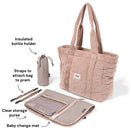 OiOi Corduroy Everyday Tote - Rose Pink