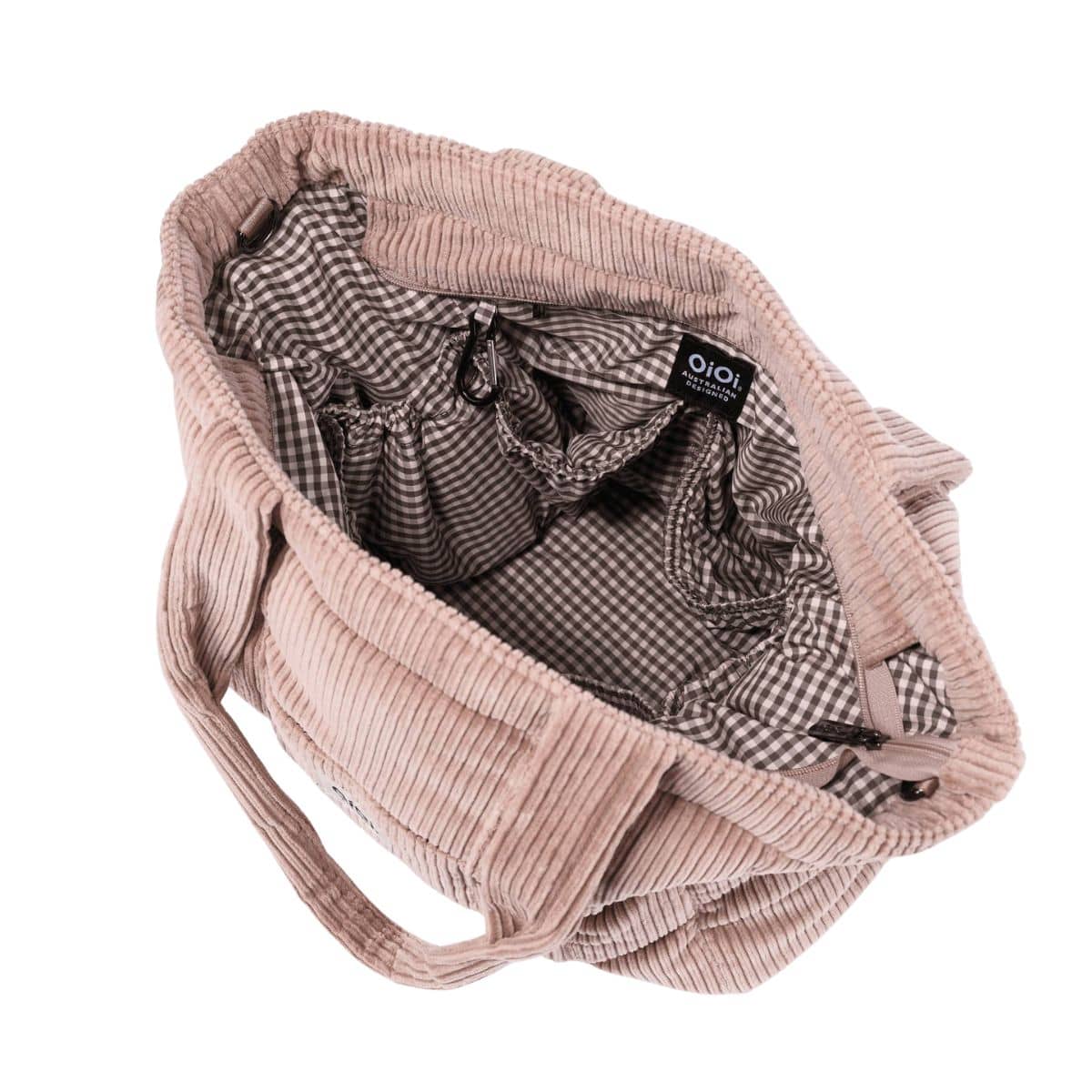 OiOi Corduroy Everyday Tote - Rose Pink