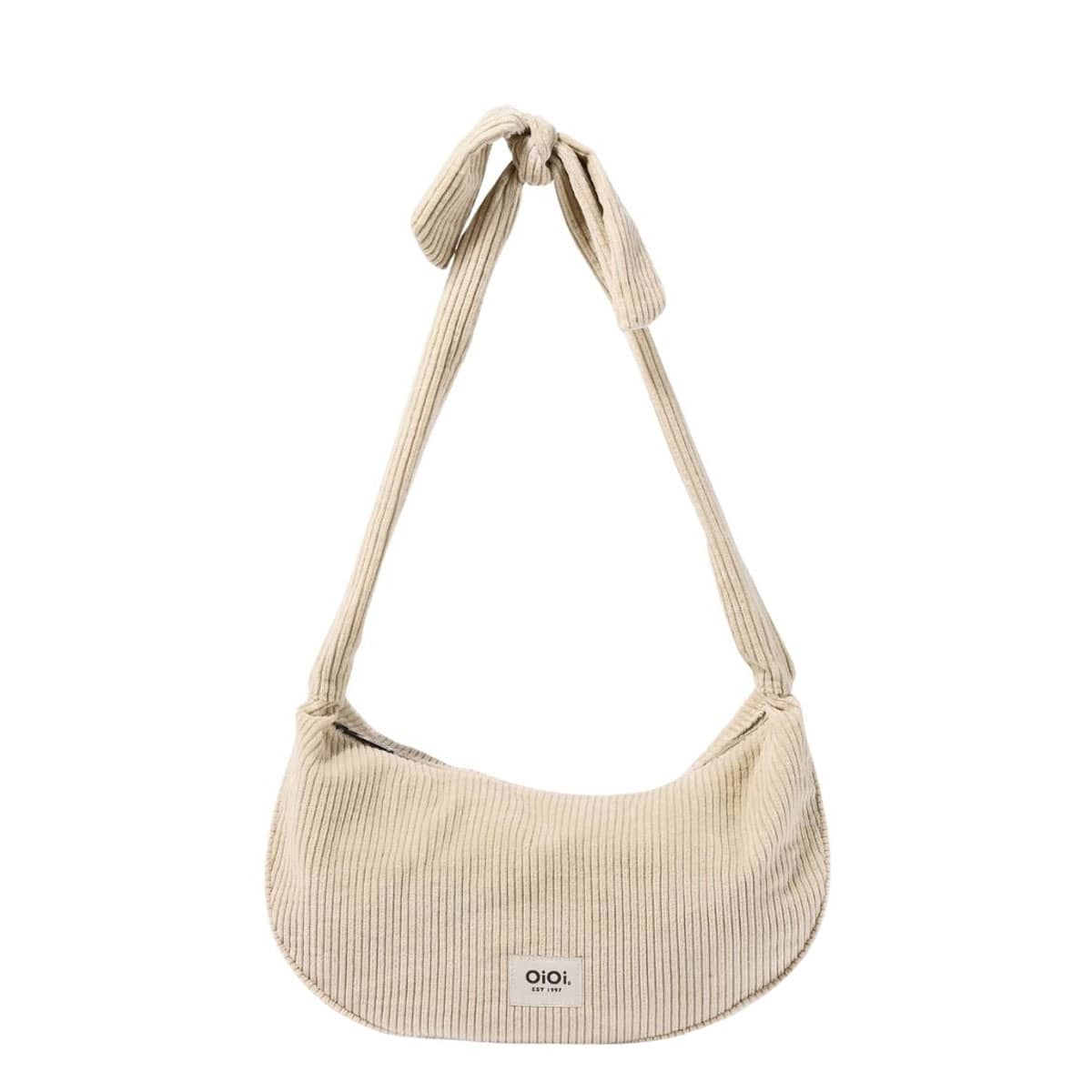 OiOi Corduroy Luna Crossbody - Cream
