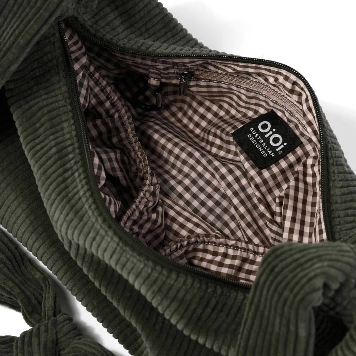 OiOi Corduroy Luna Crossbody - Moss Green