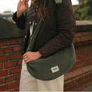 OiOi Corduroy Luna Crossbody - Moss Green