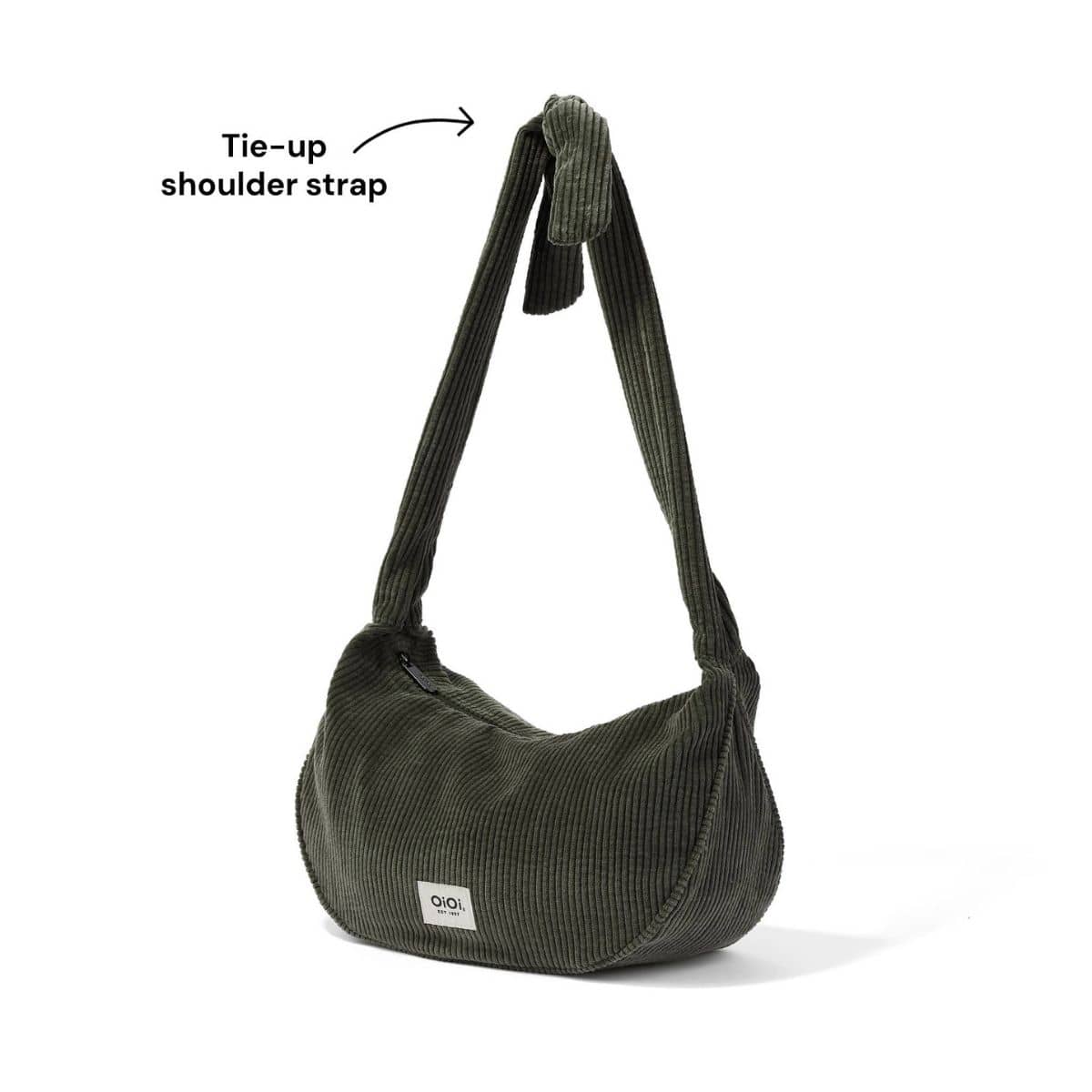 OiOi Corduroy Luna Crossbody - Moss Green
