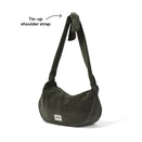OiOi Corduroy Luna Crossbody - Moss Green