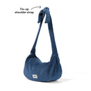 OiOi Corduroy Luna Crossbody - Ocean Blue
