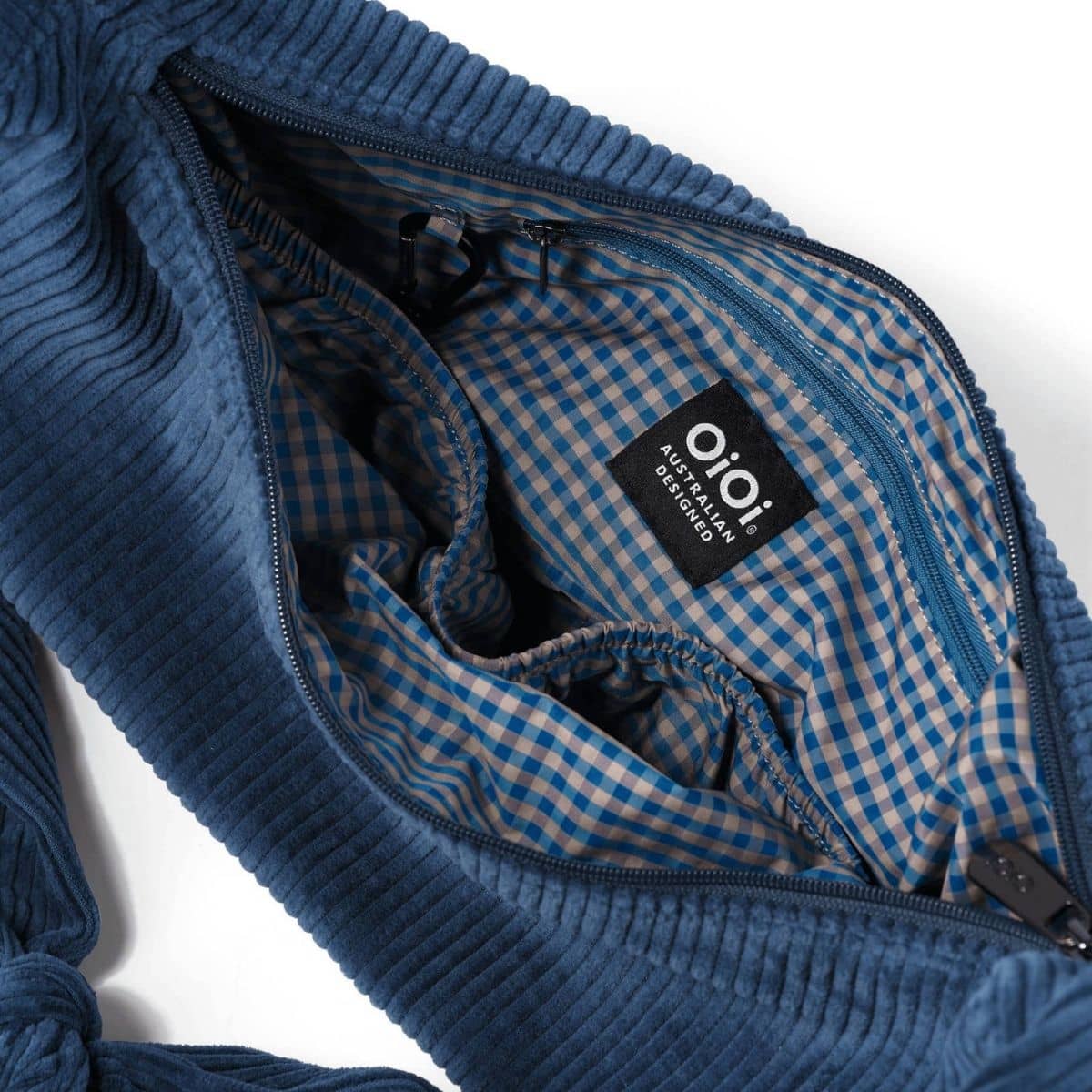 OiOi Corduroy Luna Crossbody - Ocean Blue