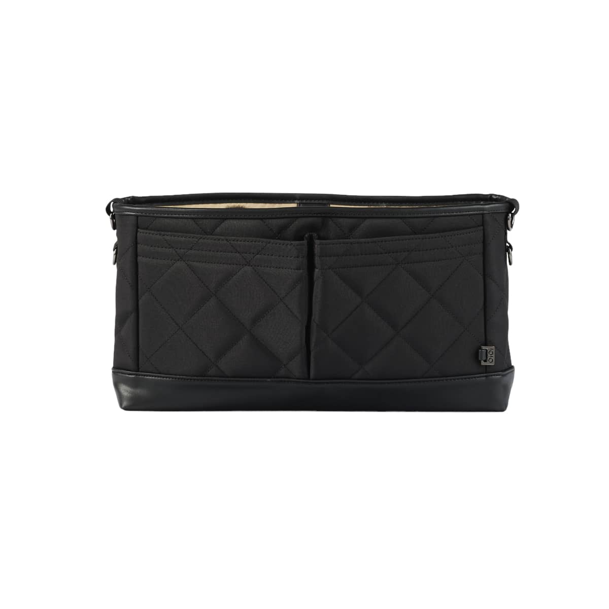 OiOi Diamond Quilt Stroller Organiser/Pram Caddy - Black
