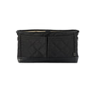 OiOi Diamond Quilt Stroller Organiser/Pram Caddy - Black