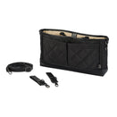 OiOi Diamond Quilt Stroller Organiser/Pram Caddy - Black