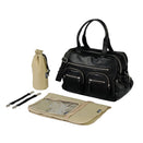OiOi Faux Leather Carry All Nappy Bag - Black