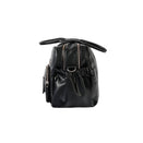 OiOi Faux Leather Carry All Nappy Bag - Black