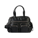 OiOi Faux Leather Carry All Nappy Bag - Black